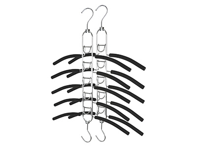 Multiple Metal Hanger in One with Anti-Slip Foam Padded Rack